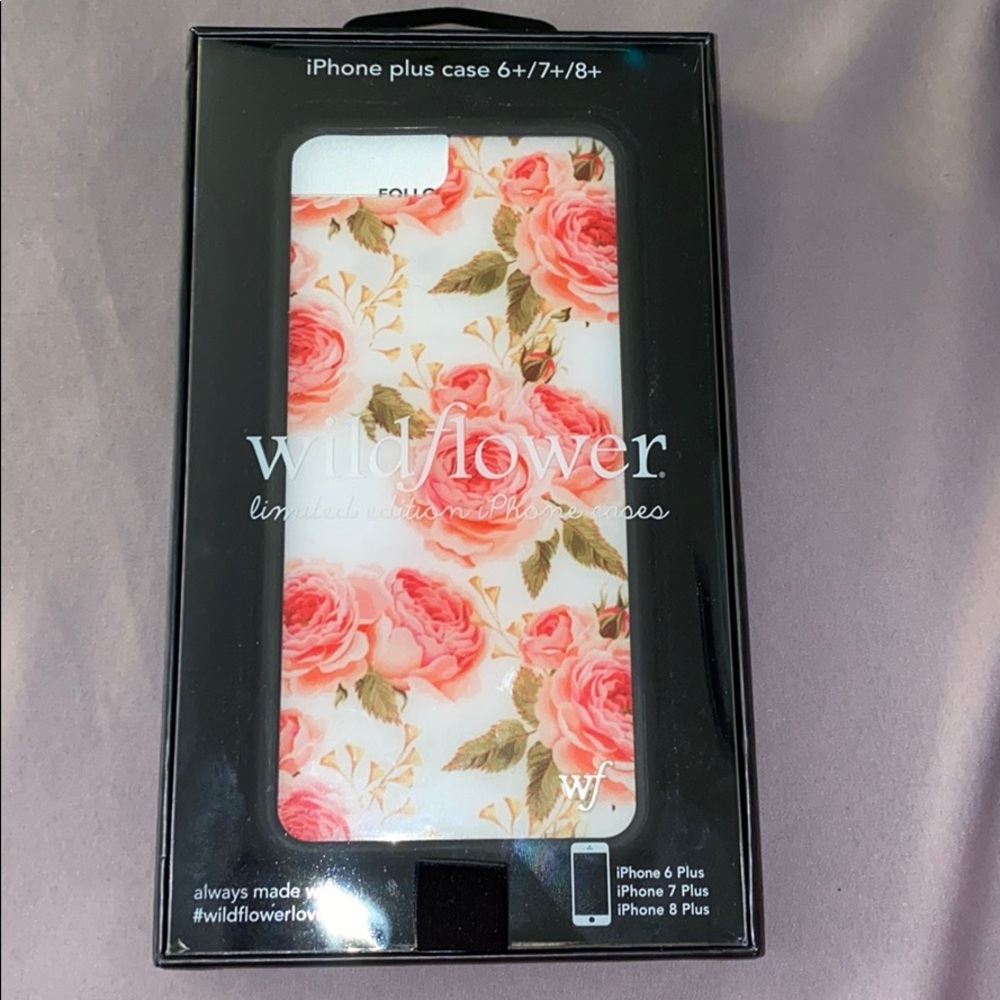 iPhone 8 Plus white floral wildflower Case